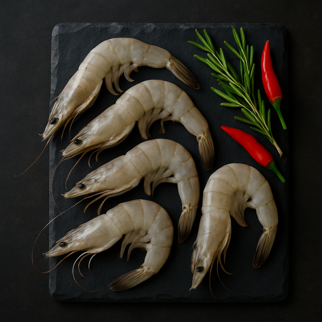 Fresh prawns
